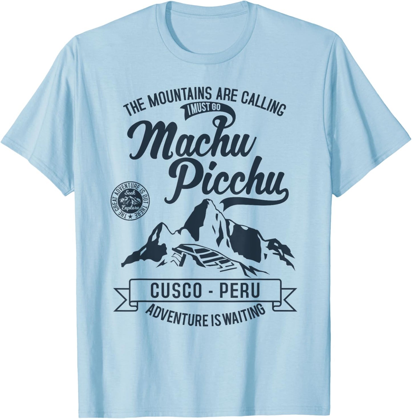 Peru Cusco Machu Picchu - Llama Jersey Souvenir T-Shirt - T-Shirt | Light Blue