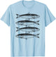 Canned Sardines Lover Gift Vintage Sardine Fish T-Shirt - T-Shirt | Light Blue