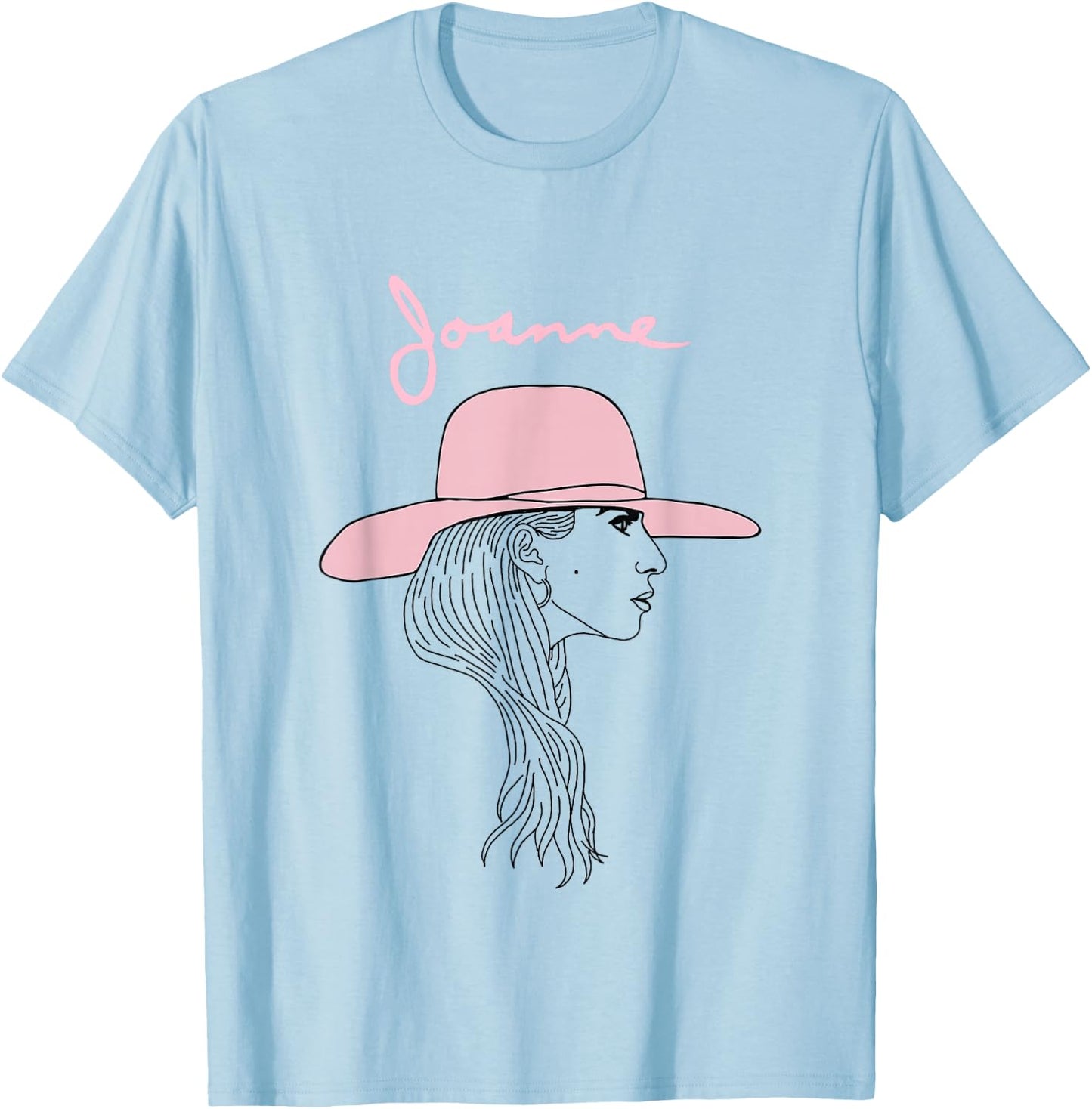 Lady Gaga Joanne Sketch T-Shirt - T-Shirt | Light Blue