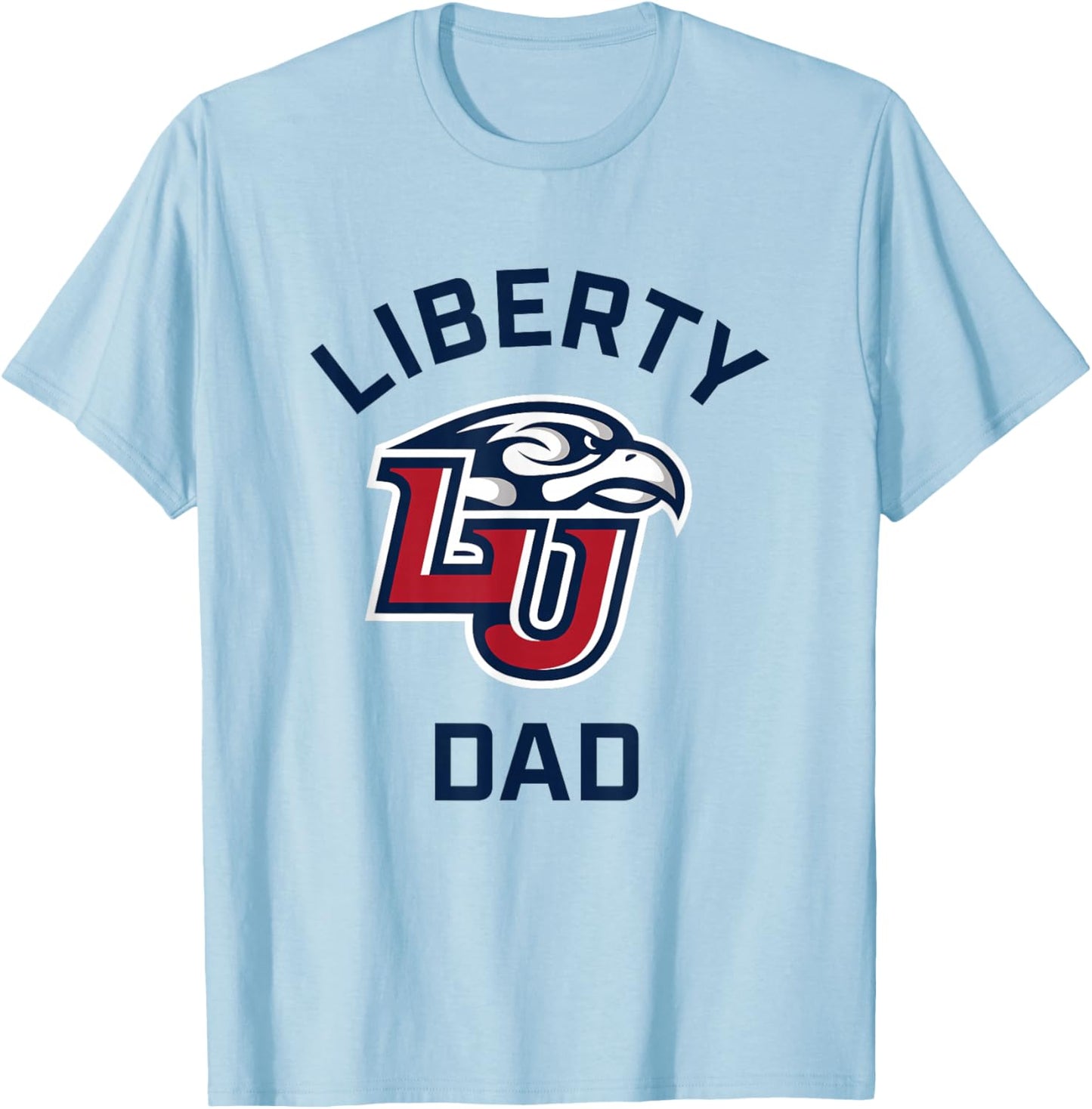 Liberty University Flames Arched Dad T-Shirt - T-Shirt | Light Blue