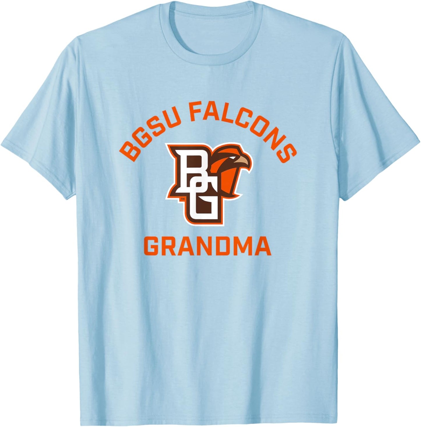 Bowling Green BGSU Falcons Arched Grandma T-Shirt - T-Shirt | Light Blue