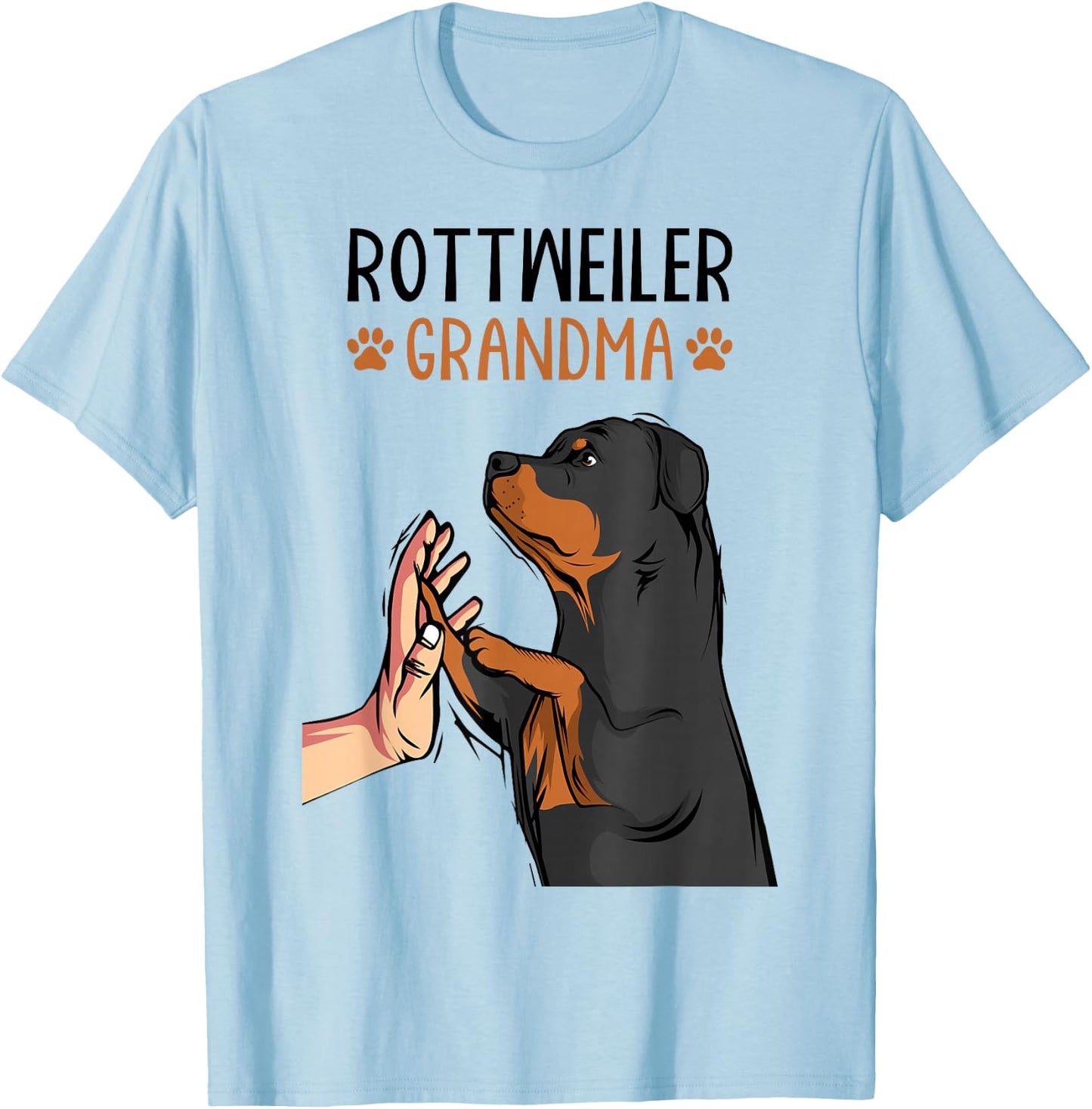 Rottweiler Grandma Rottie Dog Mom Funny Mother´s Day T-Shirt - T-Shirt | Light Blue