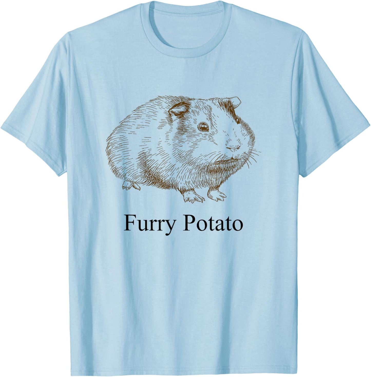Furry Potato T-Shirt - T-Shirt | Light Blue