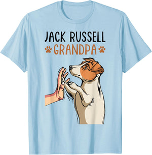 Jack Russell Terrier Grandpa Dog Grandpa Funny Men T-Shirt - T-Shirt | Light Blue