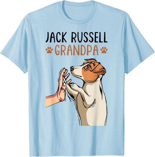 Jack Russell Terrier Grandpa Dog Grandpa Funny Men T-Shirt - T-Shirt | Light Blue