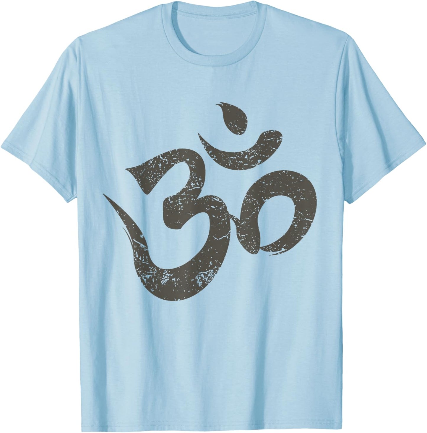 Vintage Om Meditation Spiritual Indian Yoga Symbol Om T-Shirt - T-Shirt | Light Blue