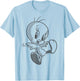 Looney Tunes Tweety Bird Comic Style Portrait T-Shirt - T-Shirt | Light Blue