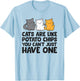 Cats are Like Potato Chips You Can't Just Have One T-Shirt - T-Shirt | Light Blue