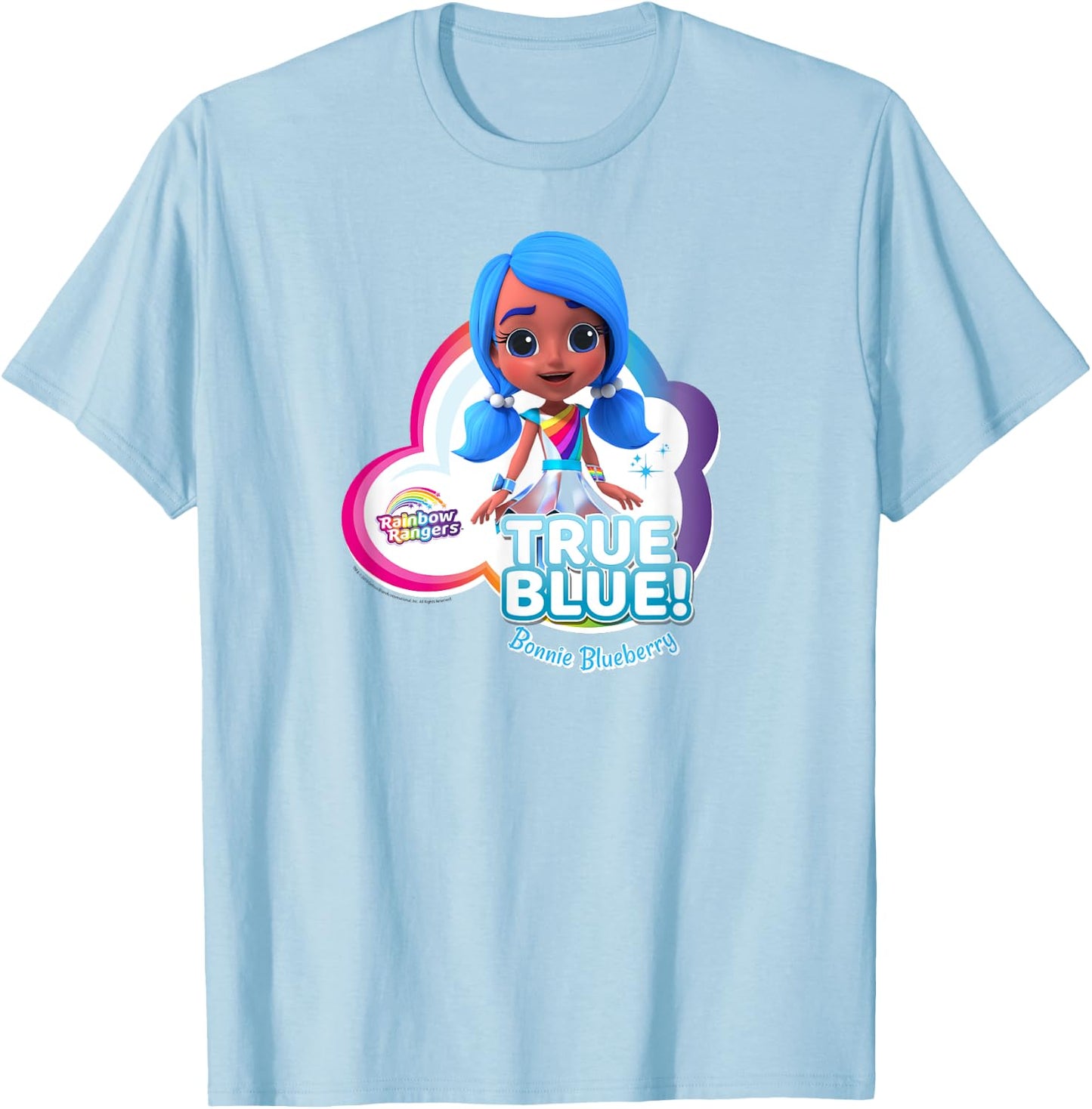 Rainbow Rangers Bonnie Blueberry "True Blue!" T-Shirt - T-Shirt | Light Blue
