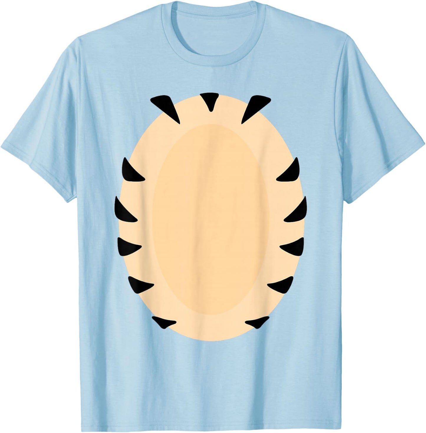 Tiger Costume Men Orange Adult DIY T-Shirt - T-Shirt | Light Blue