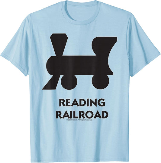 Monopoly Reading Railroad T-Shirt - T-Shirt | Light Blue