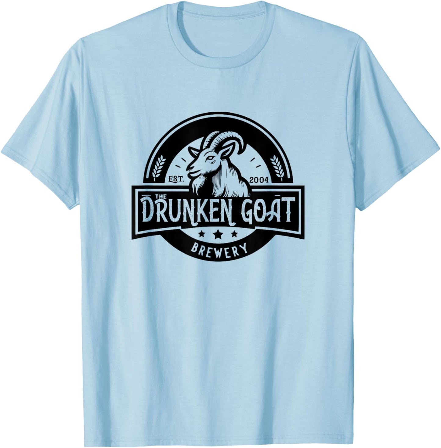The Drunken Goat Brewery Novelty T-Shirt - T-Shirt | Light Blue
