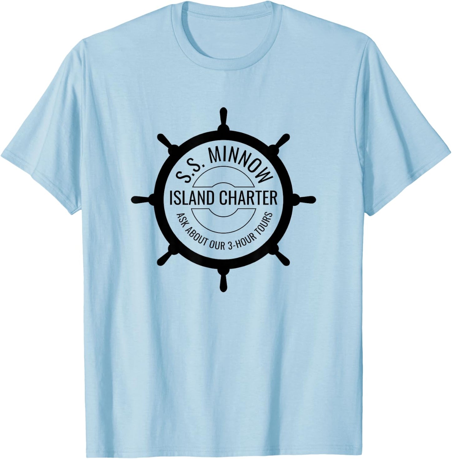 S.S. Minnow Nautical Themed Design T-Shirt - T-Shirt | Light Blue