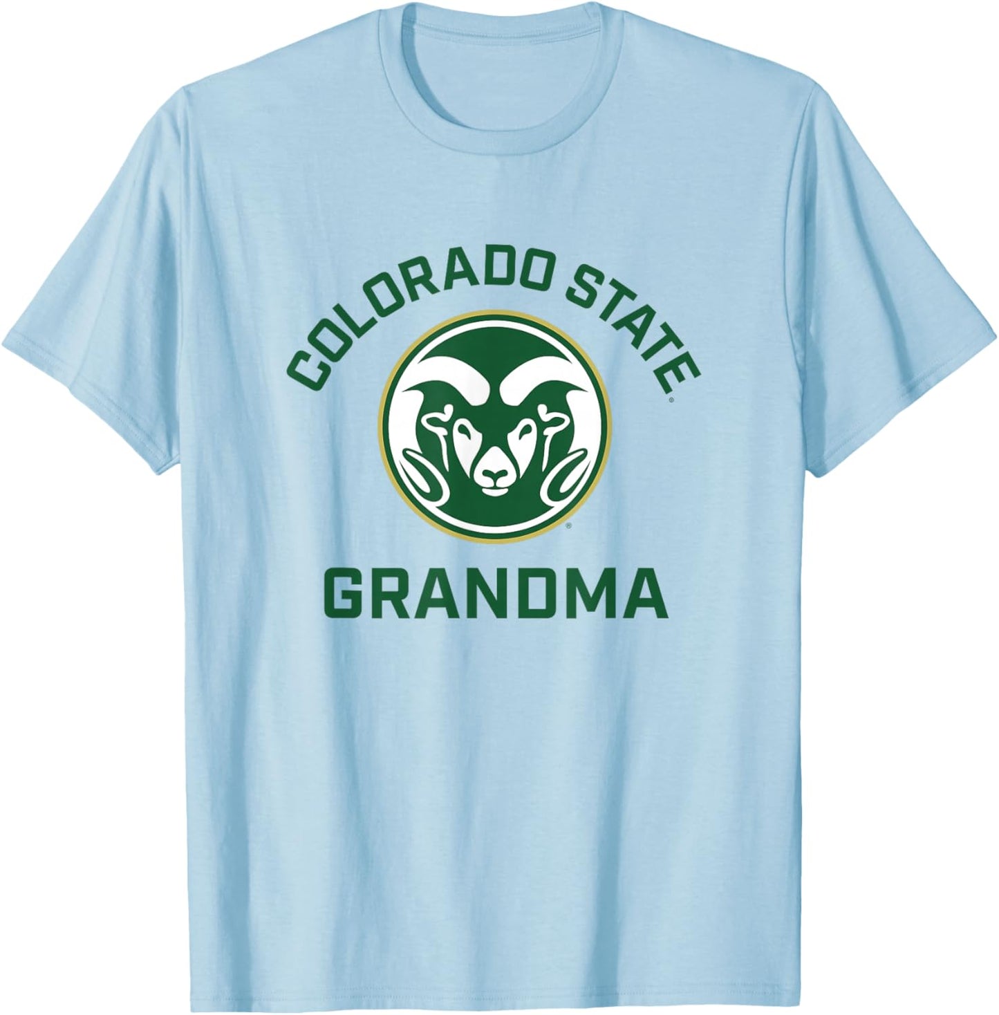 Colorado State University Rams Arched Grandma T-Shirt - T-Shirt | Light Blue