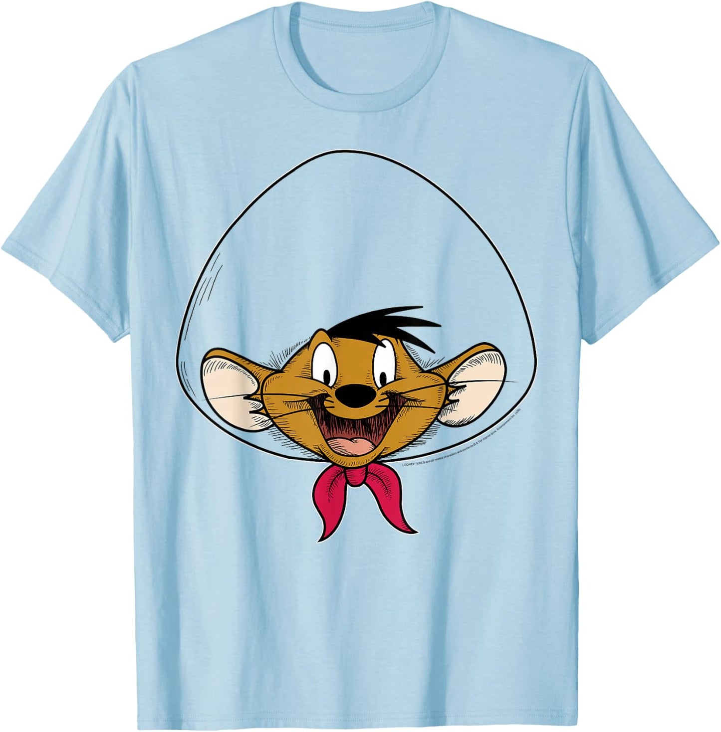 Looney Tunes Speedy Gonzales Big Face T-Shirt - T-Shirt | Light Blue