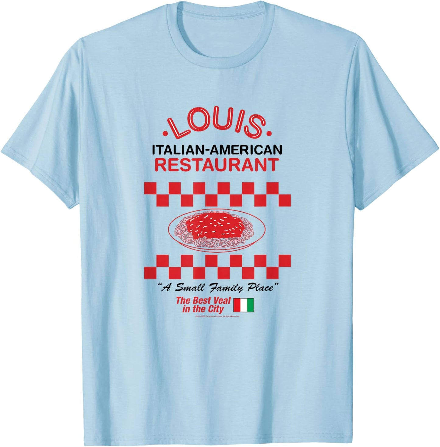 The Godfather Louis Italian-American Restaurant Small T-Shirt - T-Shirt | Light Blue