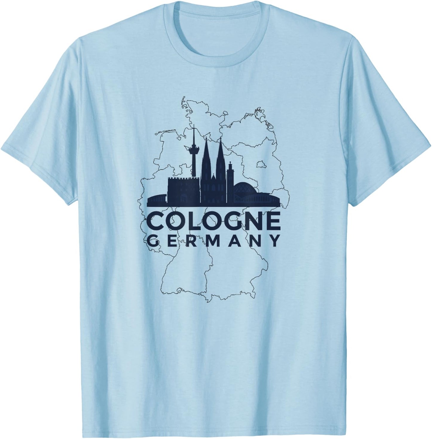 Cologne Germany, Cologne, German T-Shirt - T-Shirt | Light Blue