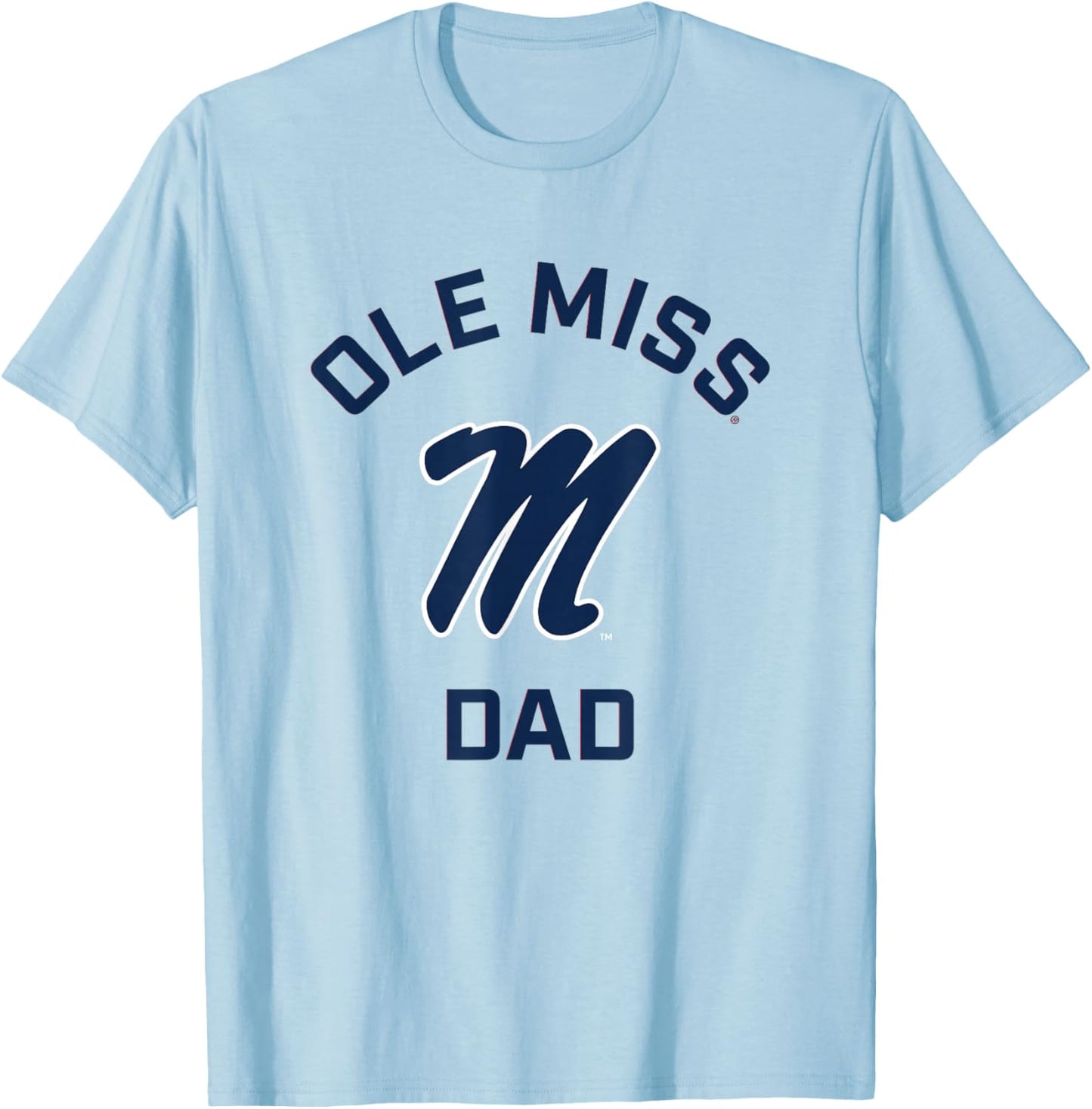 Ole Miss Rebels Arched Dad T-Shirt - T-Shirt | Light Blue