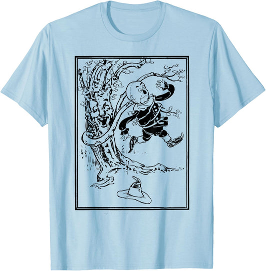 Emerald City Land of OZ Brick Road Wizard of OZ Scarecrow T-Shirt - T-Shirt | Light Blue