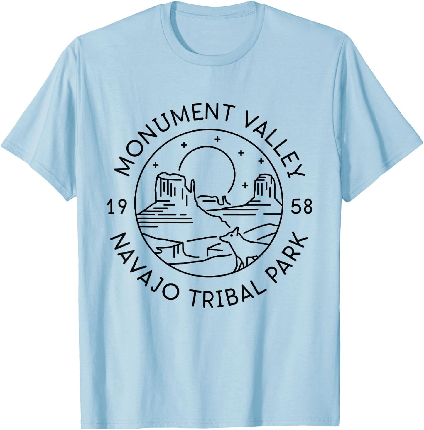 Monument Valley Navajo Tribal Park 1958 Arizona Utah T-Shirt - T-Shirt | Light Blue