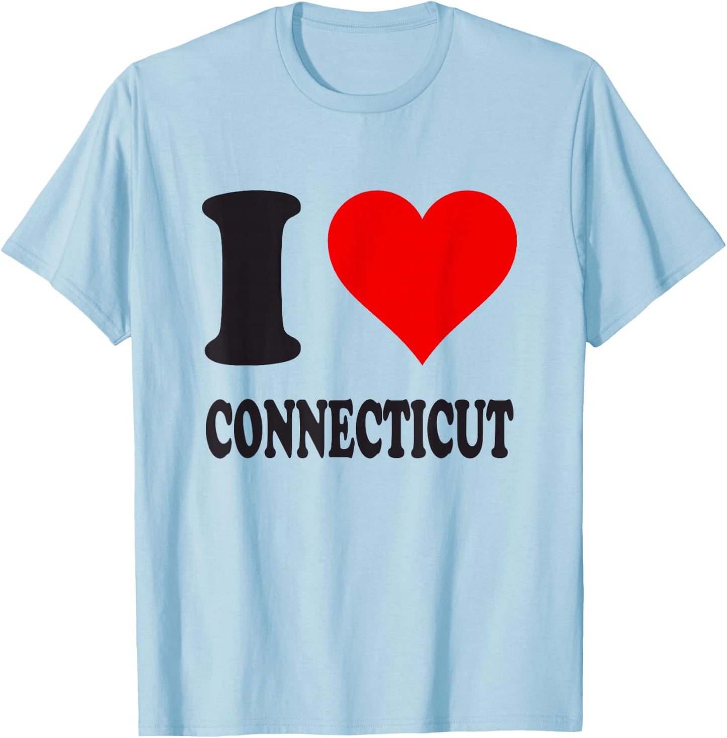 I Love Connecticut T-Shirt - T-Shirt | Light Blue