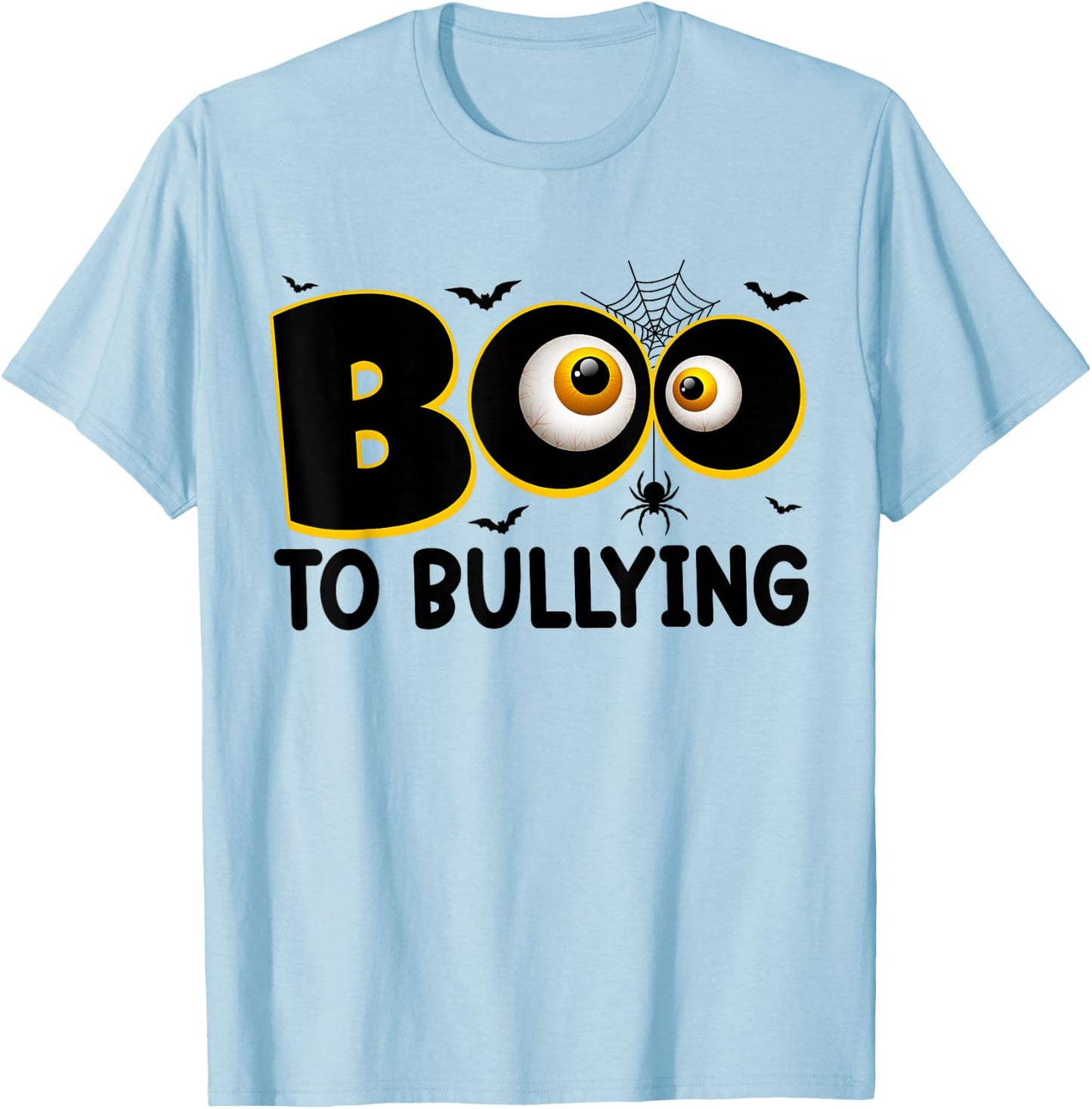 Boo To Bullying Orange Anti Bullying Unity Day Halloween Kid T-Shirt - T-Shirt | Light Blue