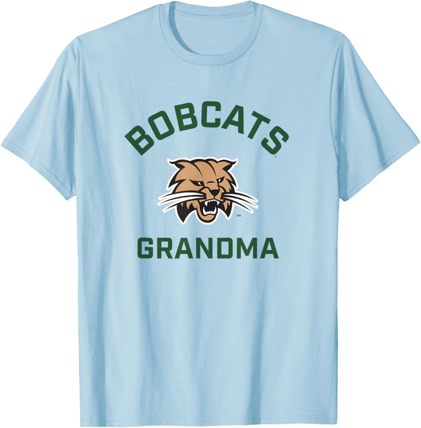 Ohio University Bobcats Arched Grandma T-Shirt - T-Shirt | Light Blue