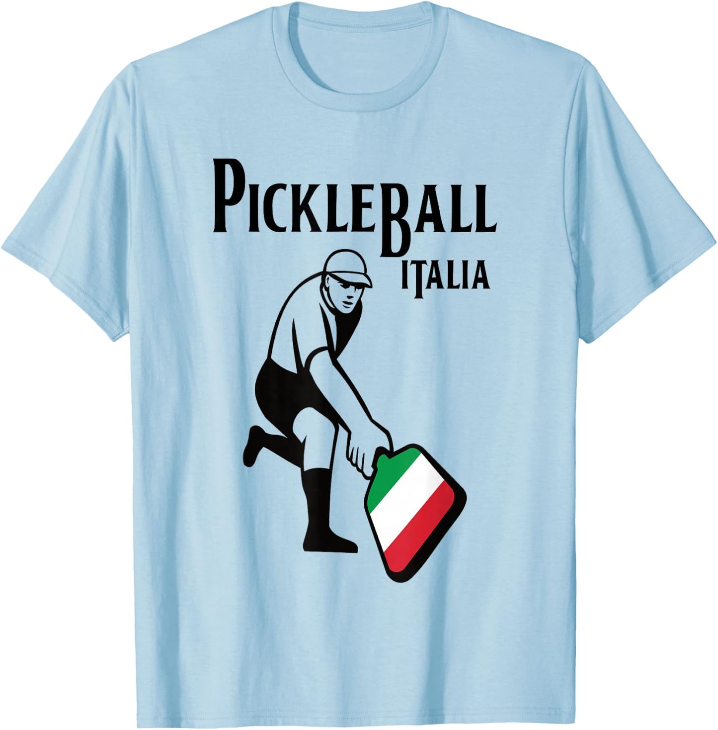 Pickleball Italia Italy Retro Vintage Design T-Shirt - T-Shirt | Light Blue