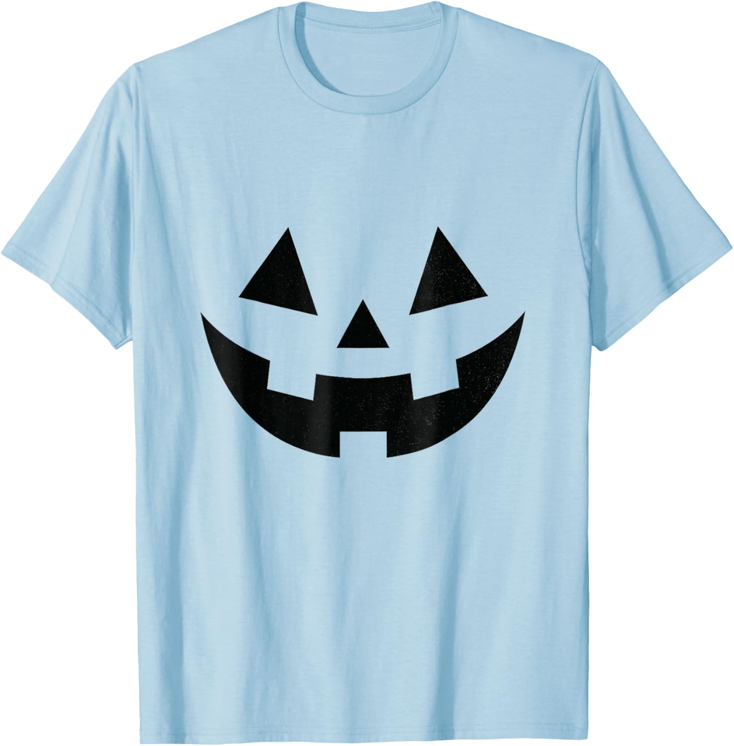 Vintage Pumpkin Face Jackolantern Jack O Lantern Halloween T-Shirt - T-Shirt | Light Blue