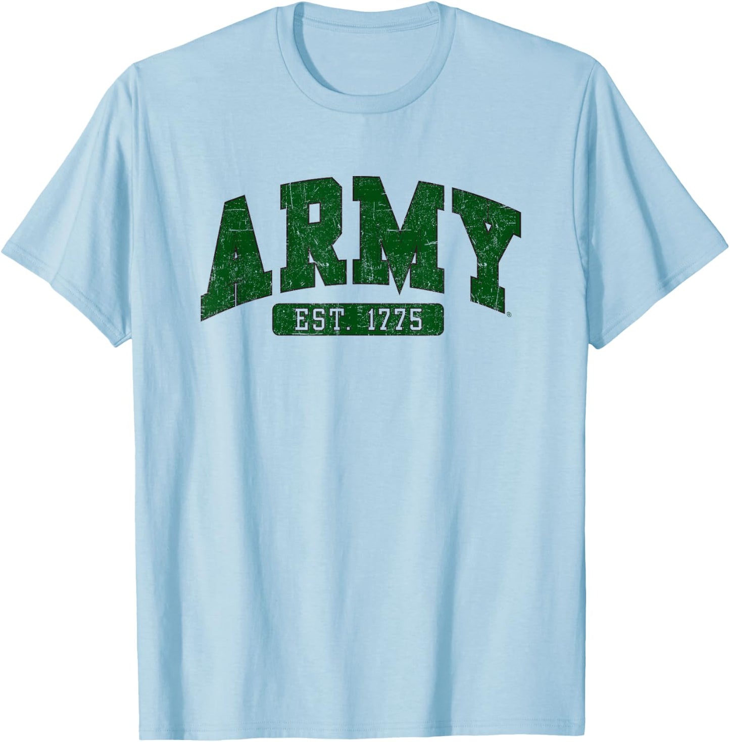 Army United States Military Retro Officially Licensed T-Shirt - T-Shirt | Light Blue