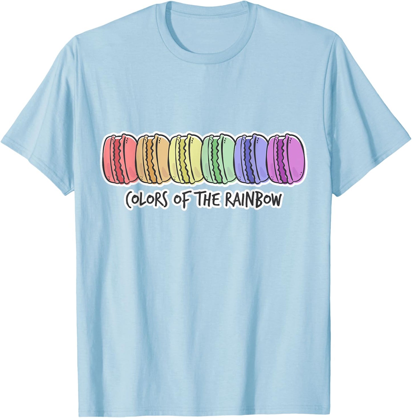 I Love Macarons Gifts for Parisians Funny Paris Macaron Gift T-Shirt - T-Shirt | Light Blue