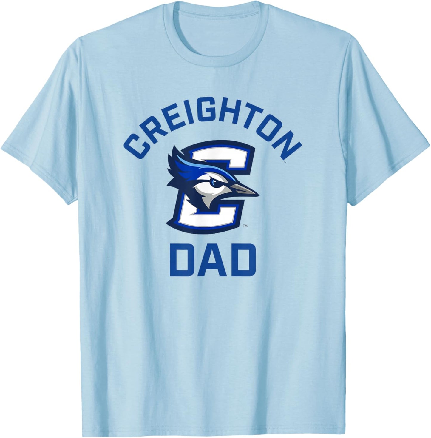 Creighton University Bluejays Arched Dad T-Shirt - T-Shirt | Light Blue