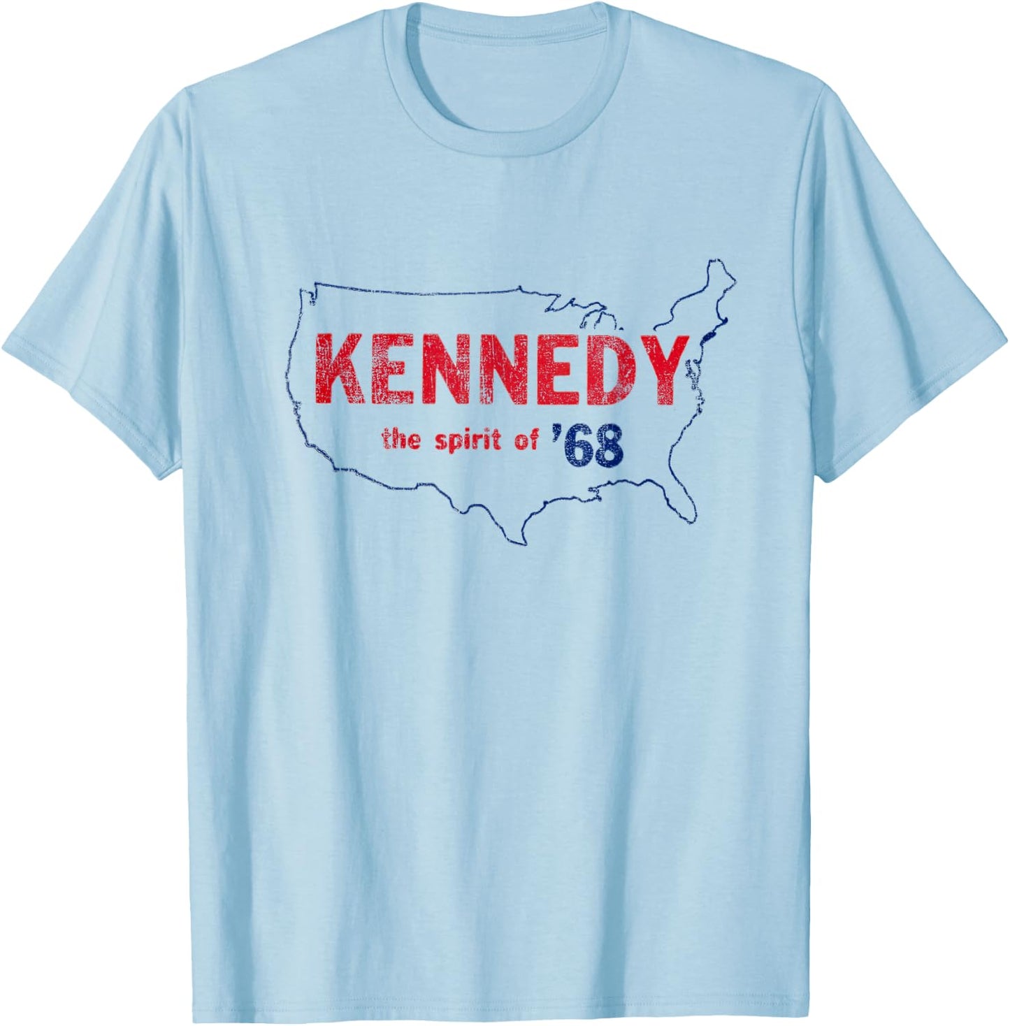 Retro 1968 Bobby Kennedy Shirt - RFK Robert Kennedy T-Shirt - T-Shirt | Light Blue