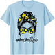 Mom Life shirts yellow lemon Sunglasses & Bandana T-Shirt - T-Shirt | Light Blue
