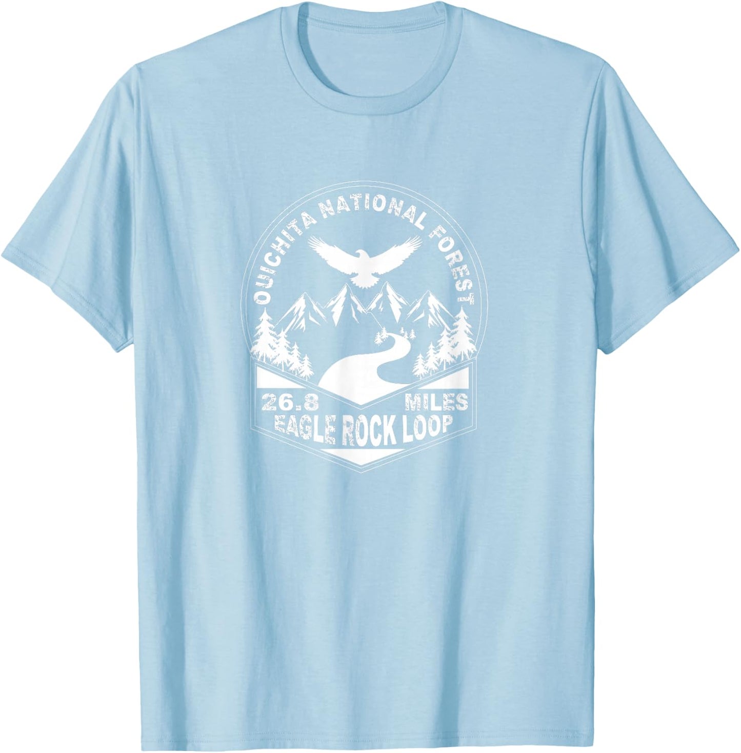 Eagle Rock Loop Ouichita National Forest T-Shirt - T-Shirt | Light Blue