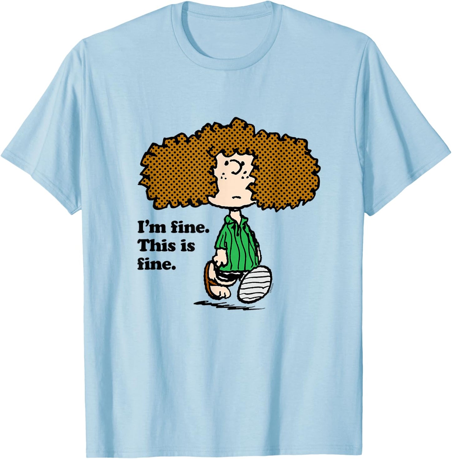 Peanuts - Patty I'm Fine T-Shirt - T-Shirt | Light Blue