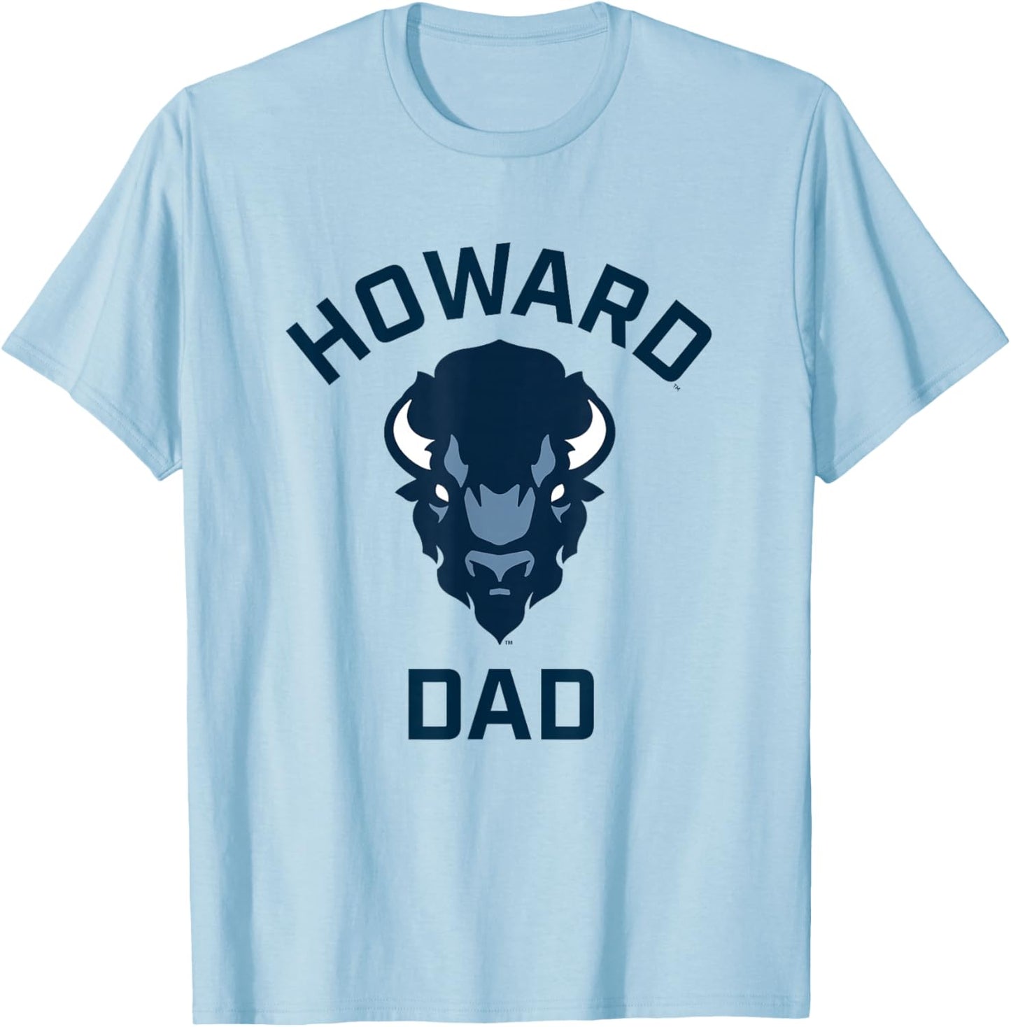 Howard University Bison Arched Dad T-Shirt - T-Shirt | Light Blue
