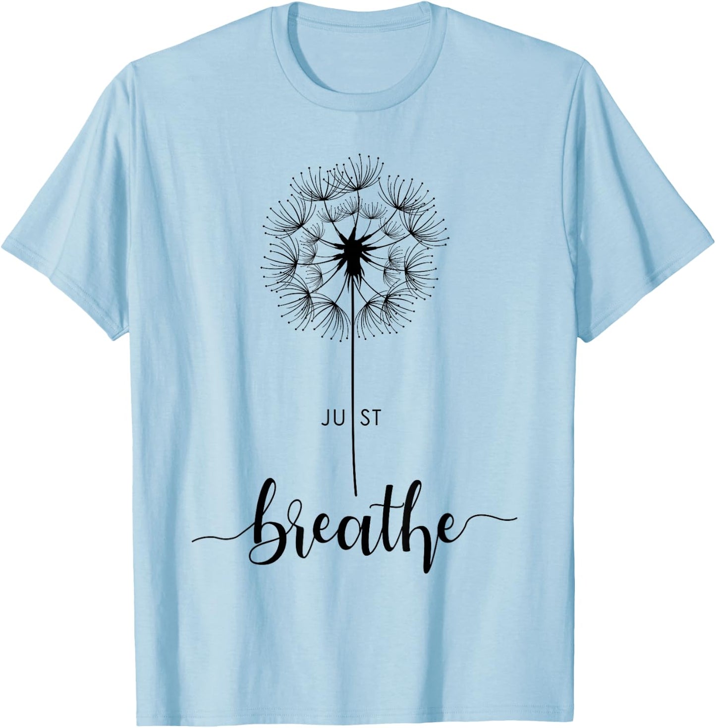 Cute Just Dandelion Tattoodesign Arrows Breathe Blow Pattern T-Shirt - T-Shirt | Light Blue
