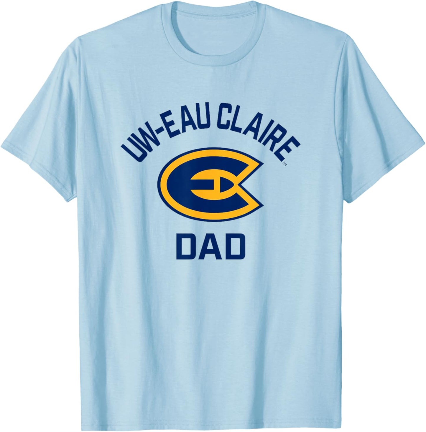 University of Wisconsin-Eau Claire Blugolds Arched Dad T-Shirt - T-Shirt | Light Blue