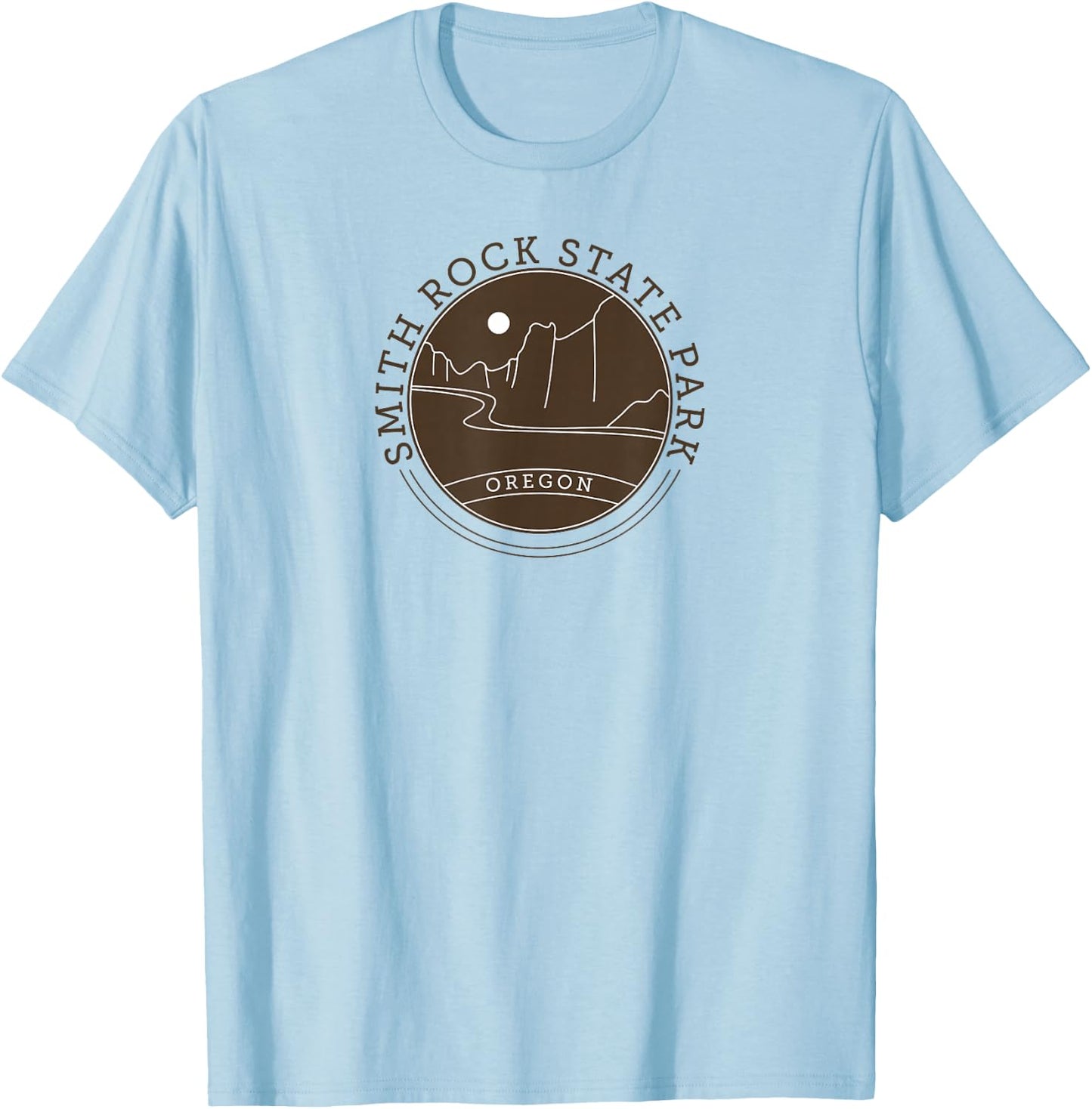 Smith Rock State Park - Oregon, United States of America T-Shirt - T-Shirt | Light Blue