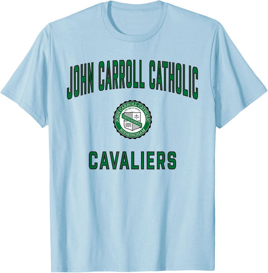 John Carroll Catholic High School Cavaliers T-Shirt - T-Shirt | Light Blue
