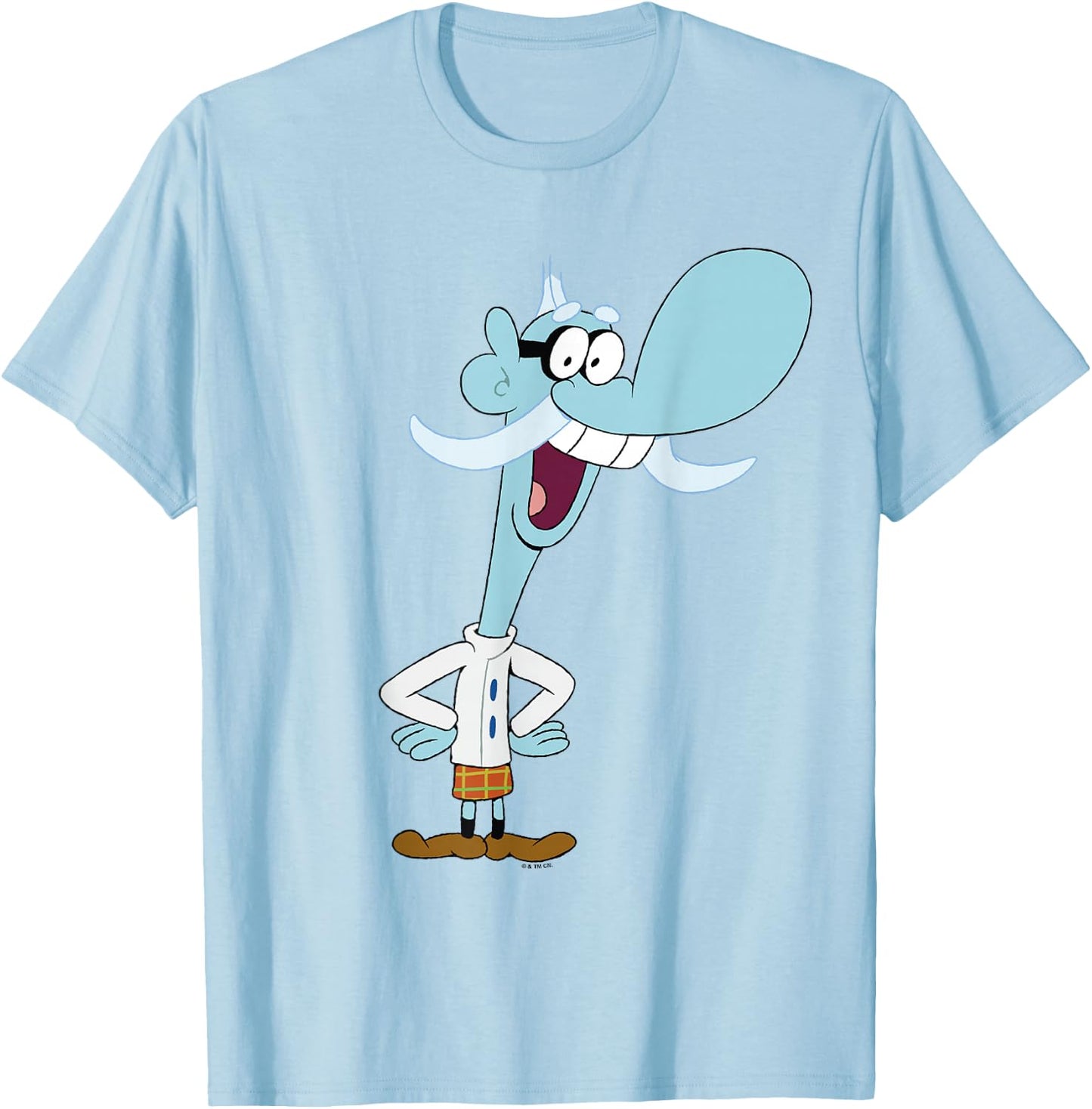 Chowder Mung Daal Happy Pose Full Body Shot T-Shirt - T-Shirt | Light Blue