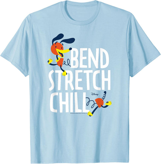 Toy Story - Slinky Dog Bend Stretch Chill T-Shirt - T-Shirt | Light Blue