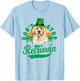 Don't Stop Retrievin' - Golden Retriever St Patrick's Day T-Shirt - T-Shirt | Light Blue