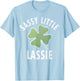 Sassy Little Lassie Shirt Funny Saint Patricks Day Gift T-Shirt - T-Shirt | Light Blue