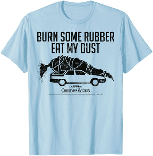 National Lampoon's Christmas Vacation Eat My Dust Vintage T-Shirt - T-Shirt | Light Blue