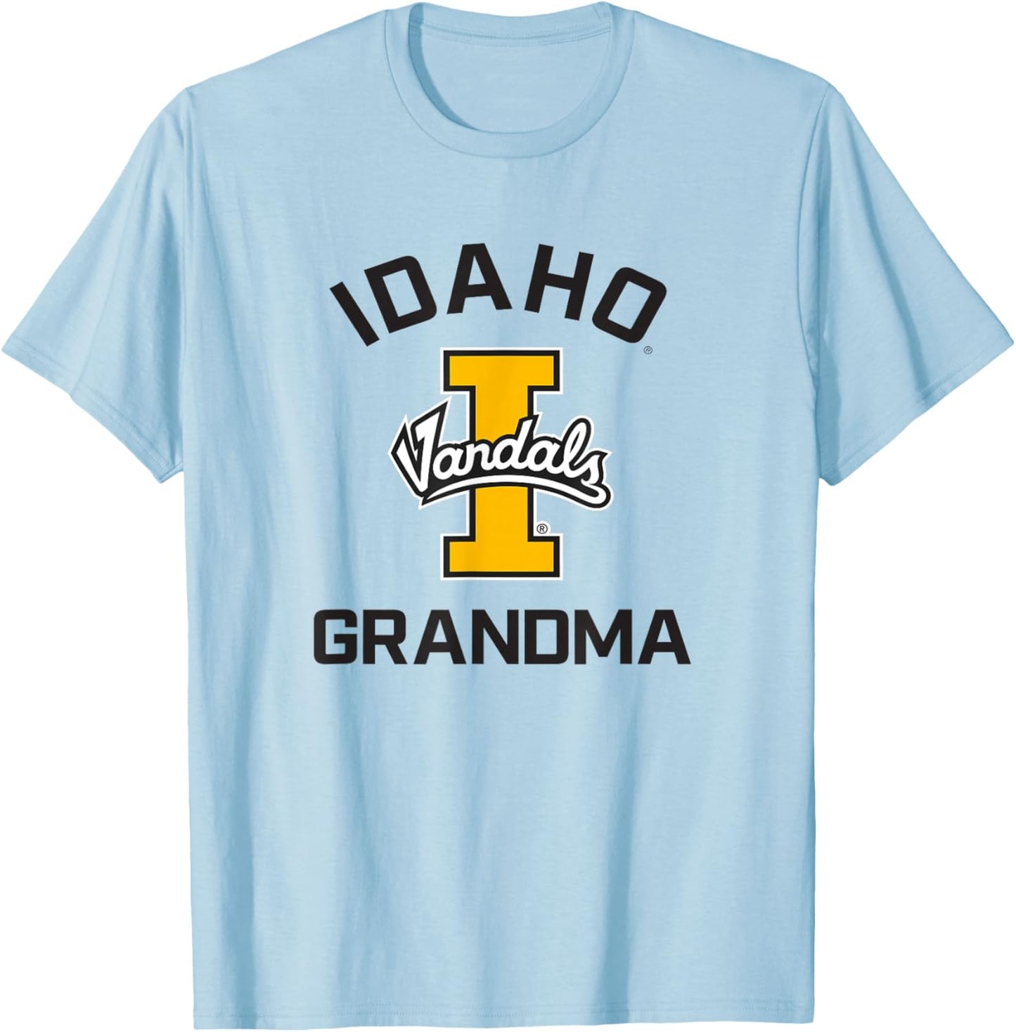 University of Idaho Vandals Arched Grandma T-Shirt - T-Shirt | Light Blue