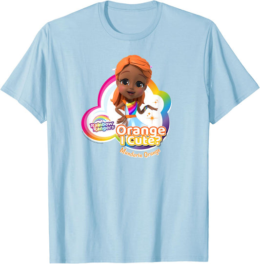 Rainbow Rangers Mandarin Orange "Orange I Cute?" T-Shirt - T-Shirt | Light Blue
