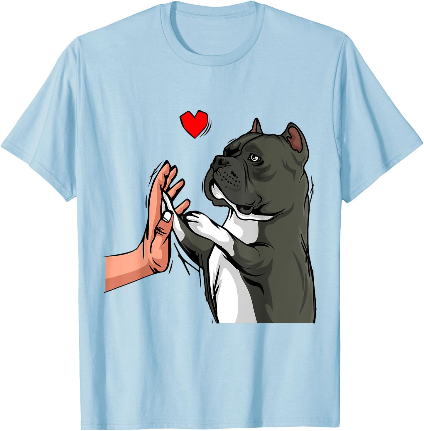 American Bully Love Cute Dog Mom Funny Girls T-Shirt - T-Shirt | Light Blue