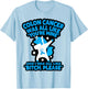 Colon Cancer Bitch Please Quote Funny Unicorn T-Shirt - T-Shirt | Light Blue